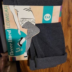 Dark gray fleece lined leggings